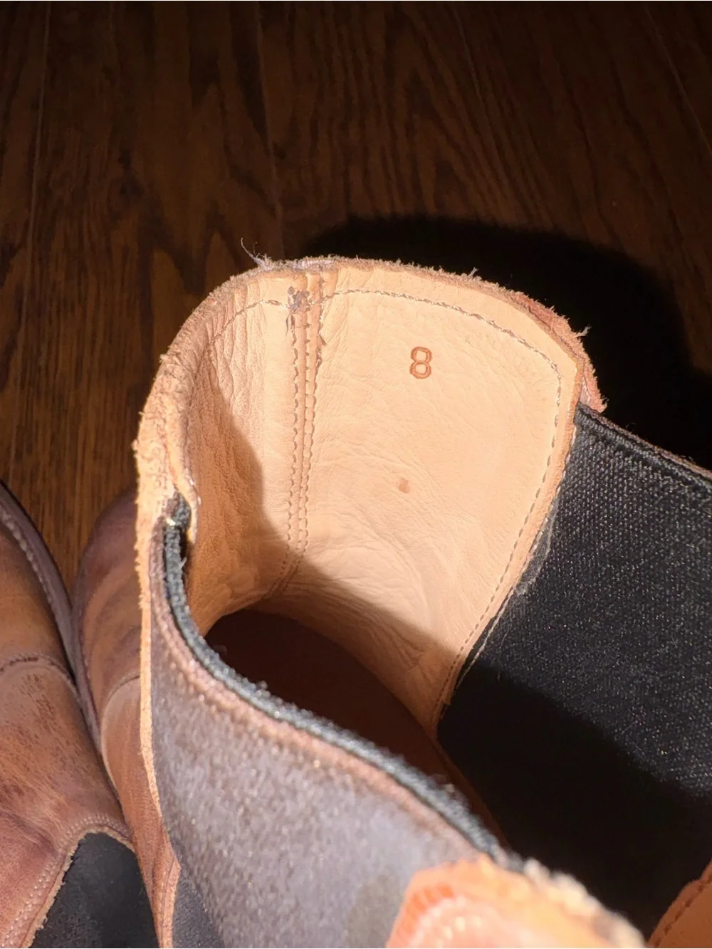 BED|STU Nandi Distressed Tan Rustic Leather Chelsea Boots